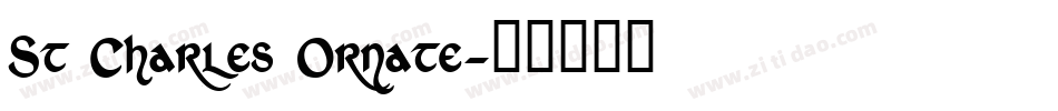 St Charles Ornate字体转换